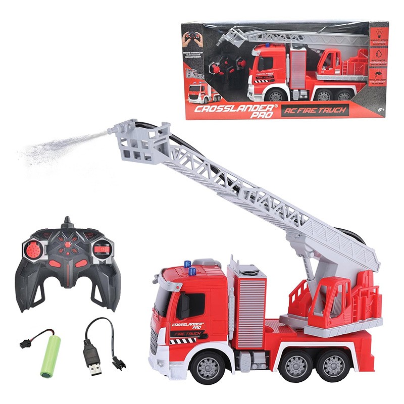 CAMION DE BOMBEROS RC LUZ Y SONIDO CROSSLANDER