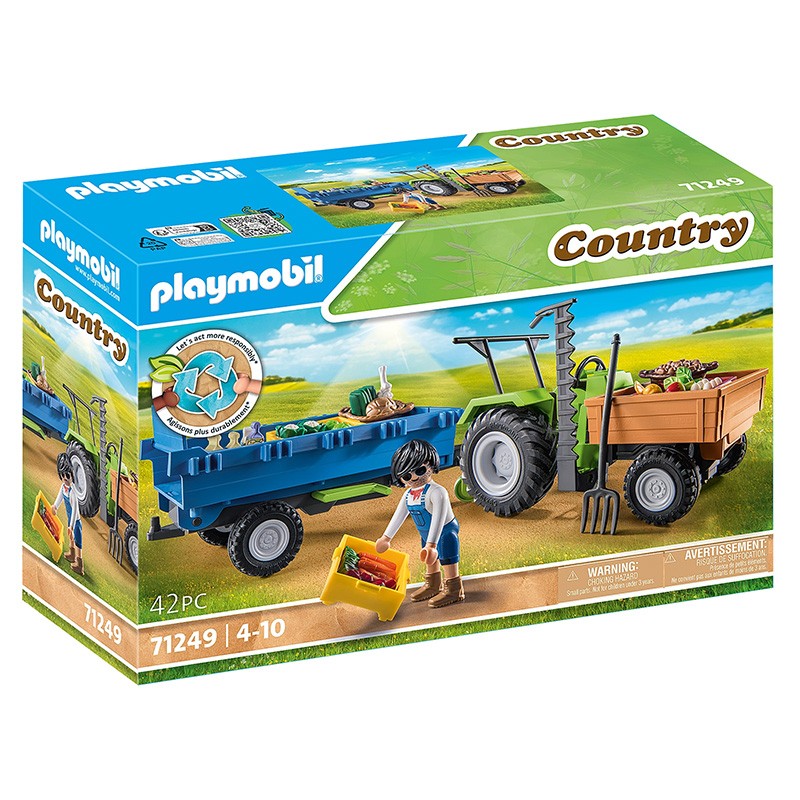 COUNTRY TRACTOR CON REMOLQUE