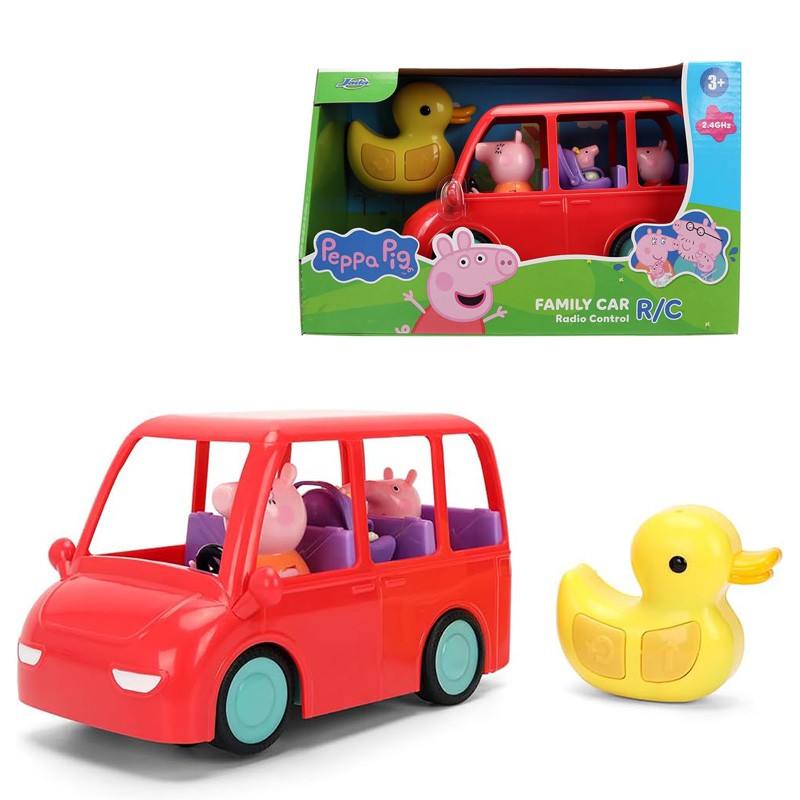 RC PEPPA PIG COCHE FAMILIAR 18CM