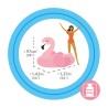 RIDE ON FLAMINGO 147X140X94 CM