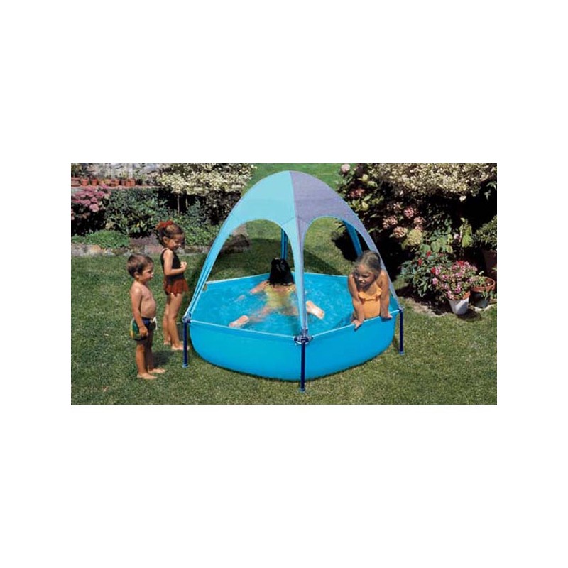 PISCINA HEXAGONAL + TOLDO 215 x 45 Cm