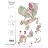 BOTANIC COCHE DE MUÑECA 3X1 PLEGABLE 79x65x38 CM
