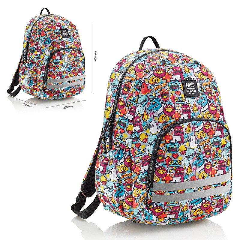 MOCHILA DOBLE ROMA RECICL LEVEL UP