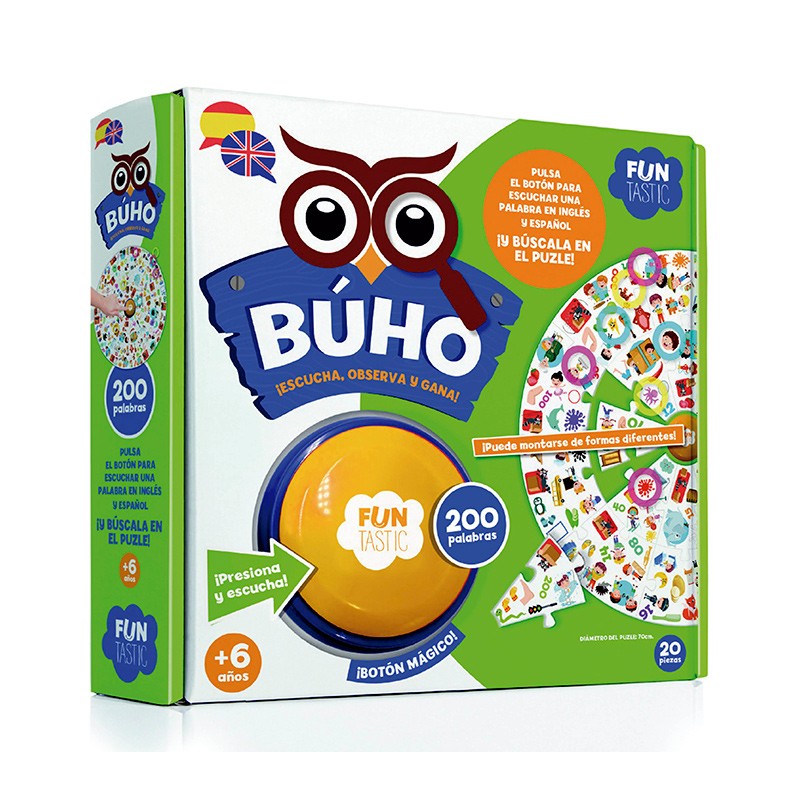 BUHO- PUZZLE BOTON- 200 PALABRAS