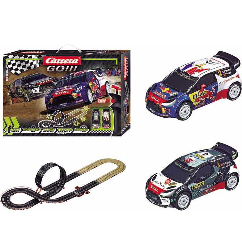 CIRCUITO CARRERA GO!!! SUPER RALLY (2x CITROËN DS3 WRC) 4,9M