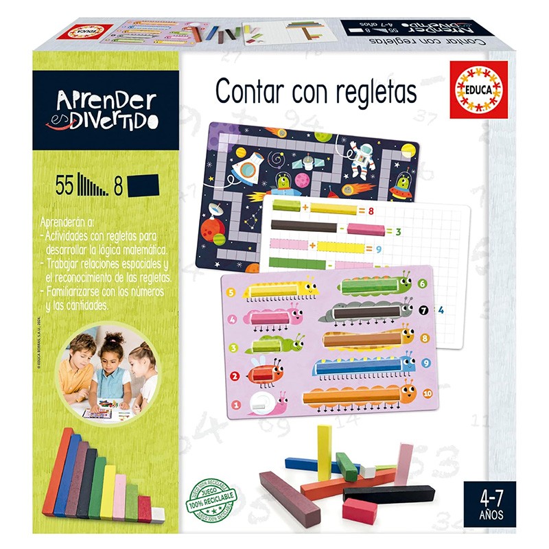 APRENDO CONTAR CON REGLETAS