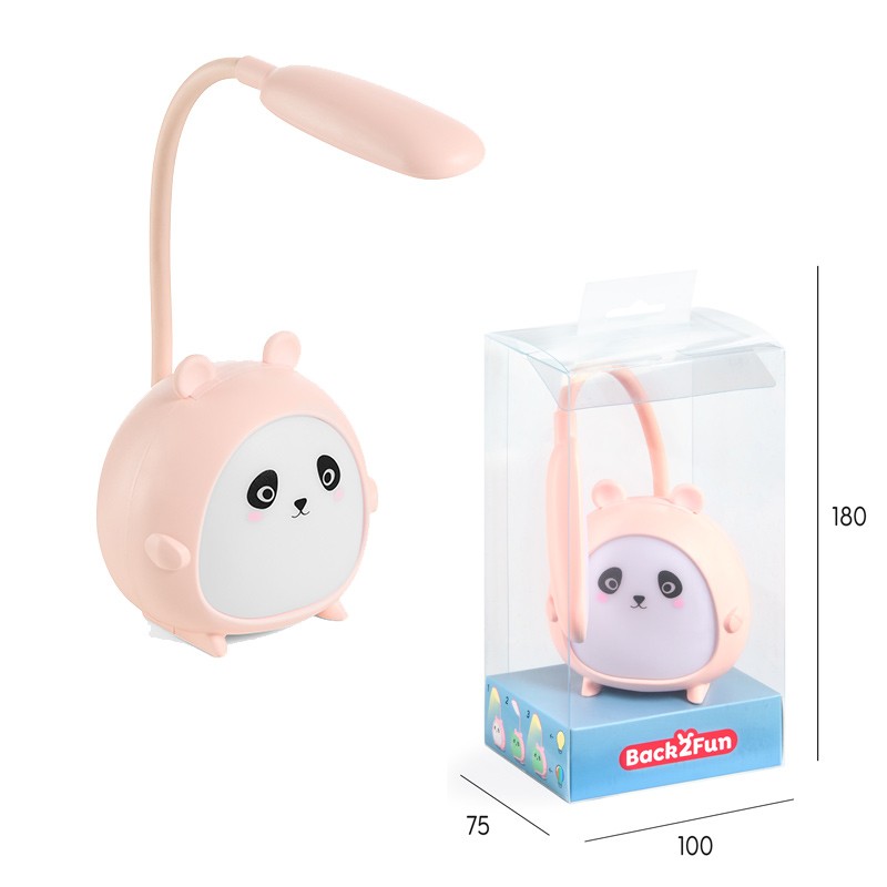 LAMPARA LED PANDA ROSA