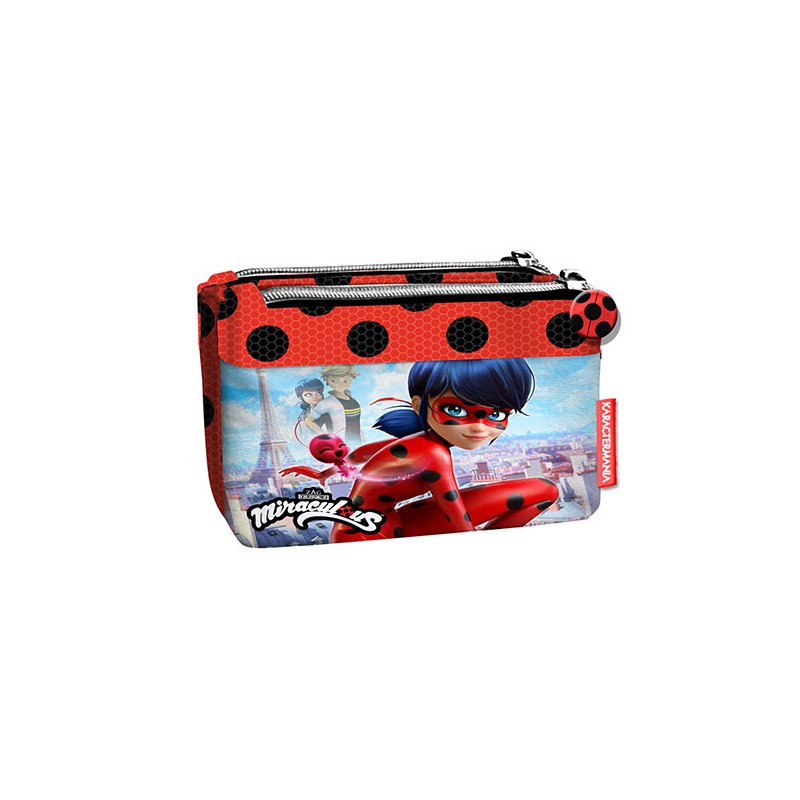 LADYBUG MONEDERO CUADRADO DOBL