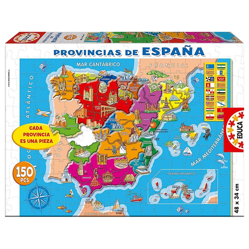 PUZZLE 150P PROVINCIAS ESPAÑA
