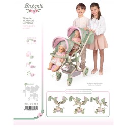 BOTANIC SILLA GEMELAR PLEGABLE MULTIPOSICION 42x55x91 CM