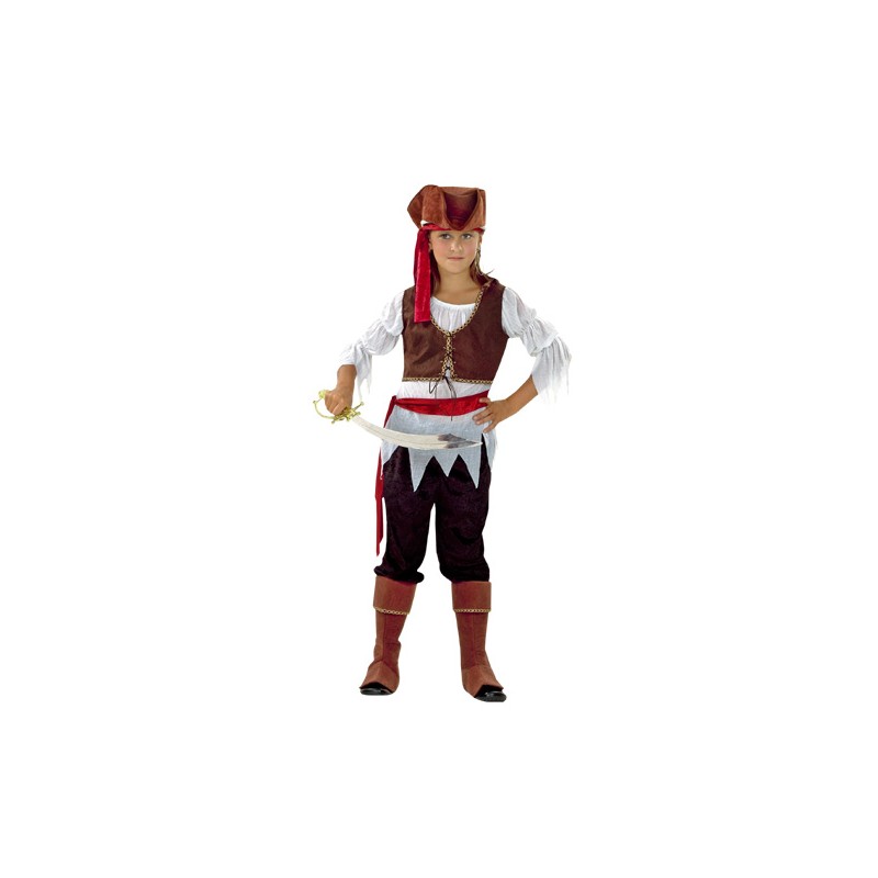 DISFRAZ INFANTIL PIRATA PARA NIÑA TALLA 10-12