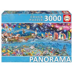 PUZZLE 3000P VIDA EN LA COSTA PANORAMA