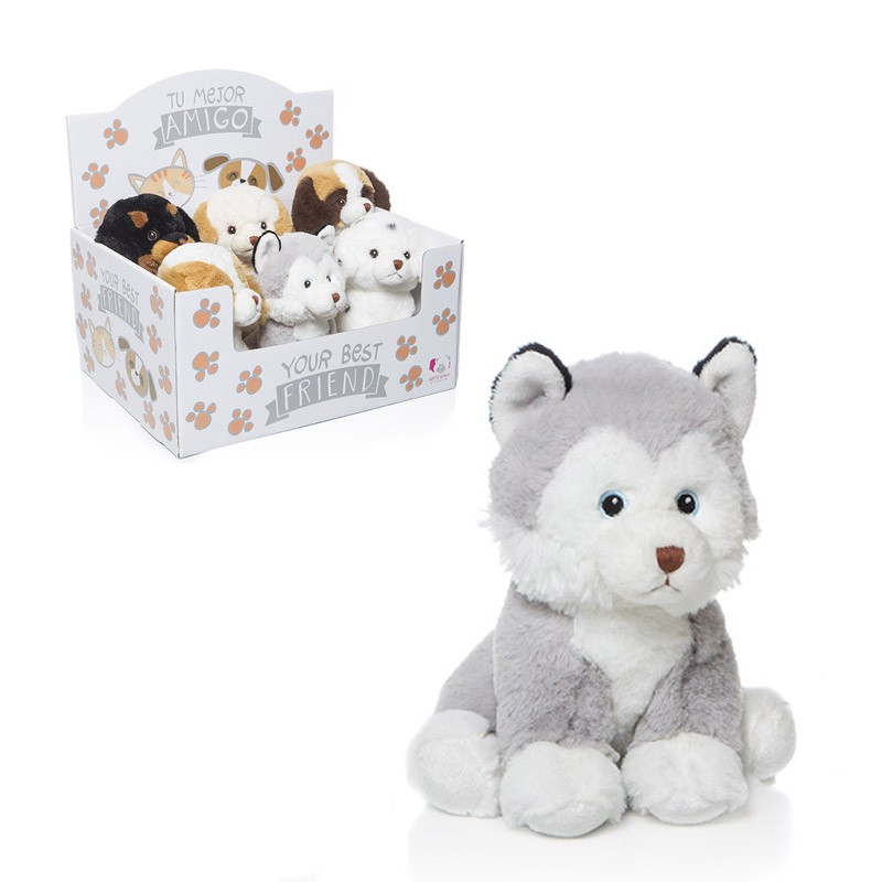 PELUCHE PERRITO HUSKY 20 CM