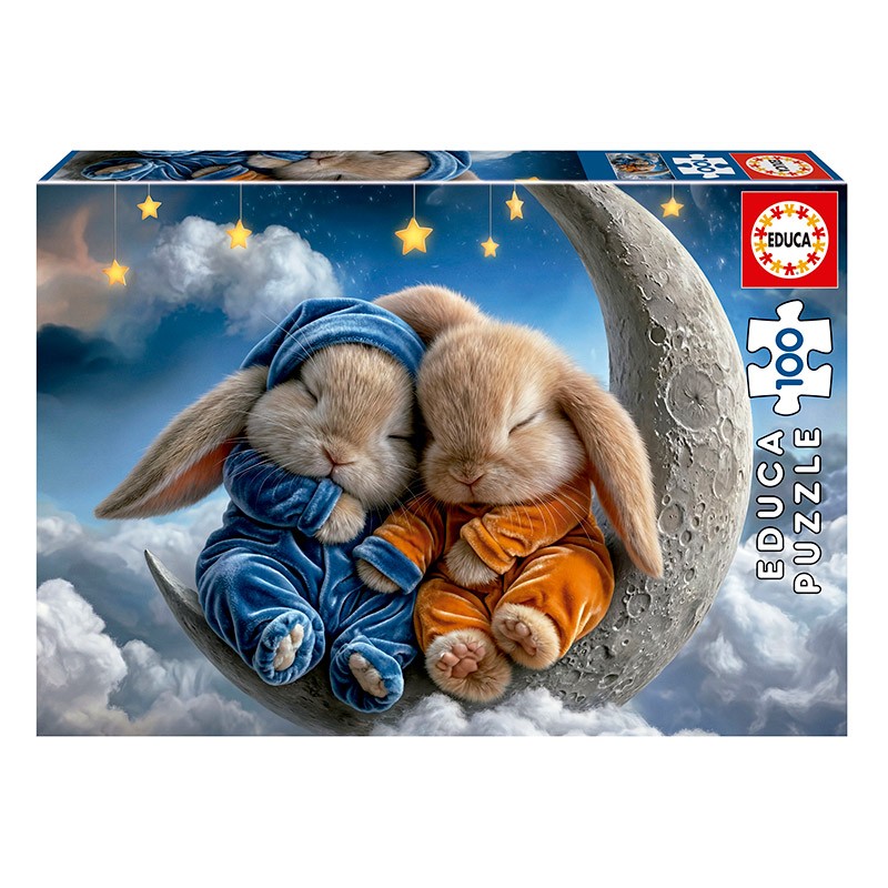 PUZZLE 100P SUEÑOS DE CONEJITOS