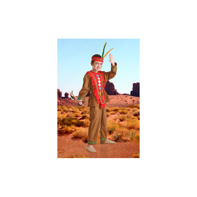 DISFRAZ INFANTIL INDIO T.A