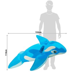 HINCHABLE BALLENA TRANSPARENTE 152X114CM