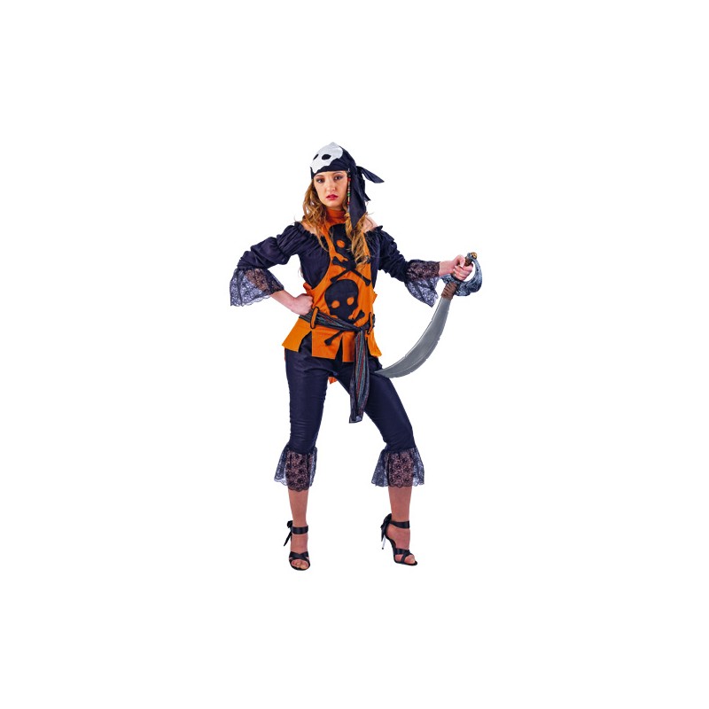 DISFRAZ ADULTO PIRATA MALVADA (TALLA M)