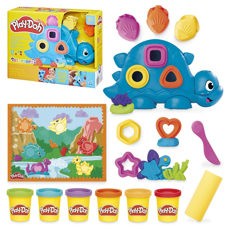 PLAYDOH DINOSAURIO FORMAS Y COLORES