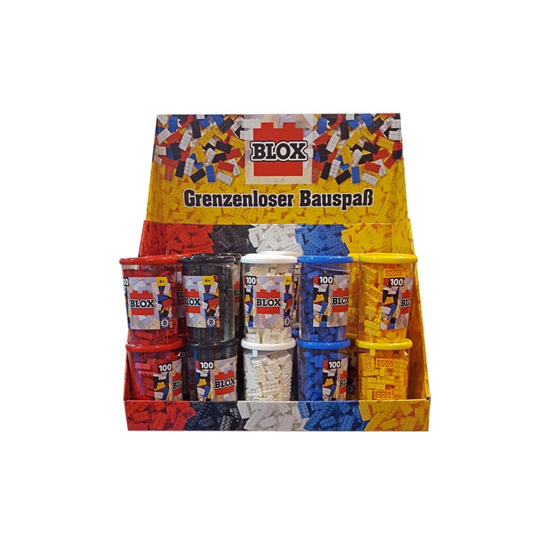 BLOX- BOTES 100 BLOQUES, SURT.COLORES