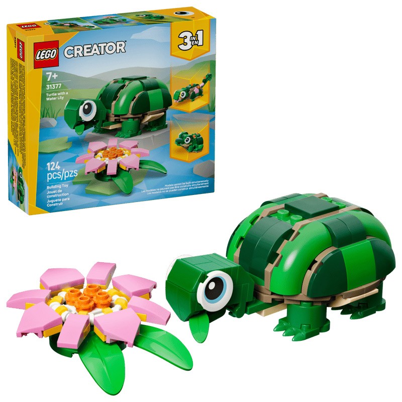 CREATOR TORTUGA CON FLOR DE NENUFAR