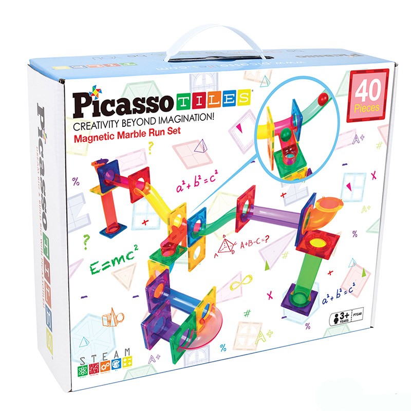 PICASSO TILES CIRCUITO DE CANICAS MAGNETICO 40 PIEZAS