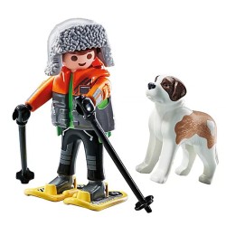 MASCOTAS SENDERISTA CON SAN BERNARDO