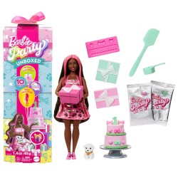 BARBIE PARTY REVEAL MUÑECA ROJA CON SORPRESAS