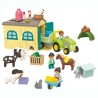 JUNIOR AVENTURA EN LA GRANJA CON TRACTOR REMOLQUE Y ANIMALES