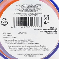 VASO FIGURITA 3D 360 ML POKEMO
