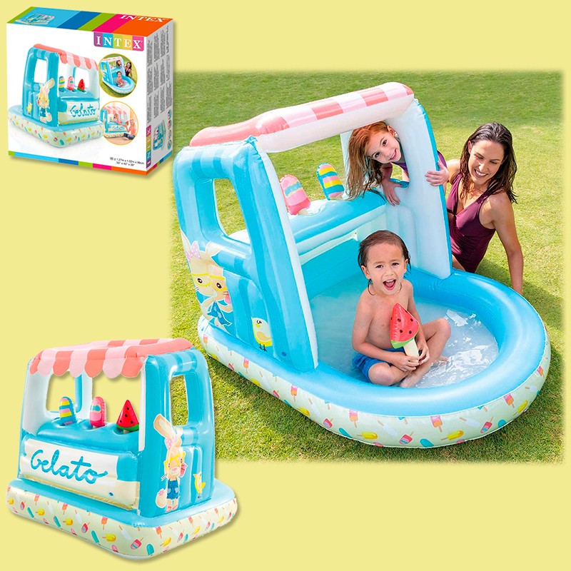 CENTRO DE JUEGOS HELADERIA HINCHABLE CON 3 HELADOS
