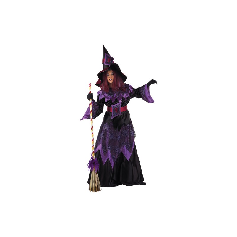 DISFRAZ ADULTO BRUJA PURPURA