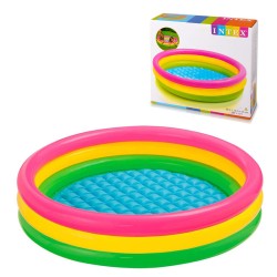 PISCINA HINCHABLE 3 AROS SUNSET 114X25CM 131 L