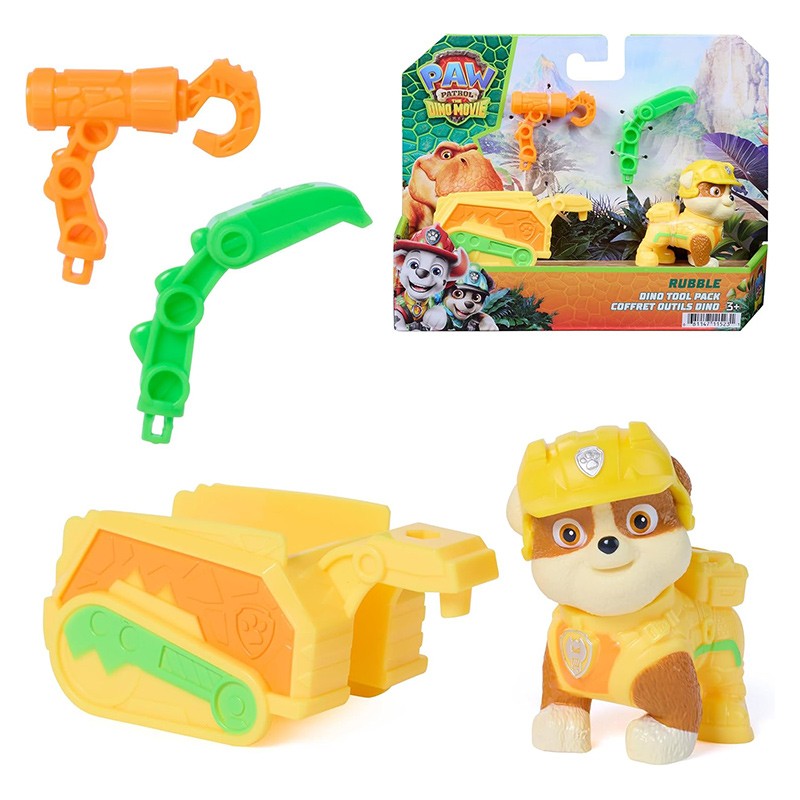 PATRULLA CANINA FIGURA DINO TOOL PACK RUBBLE