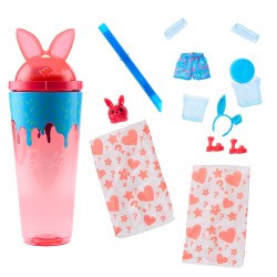 BARBIE POP REVEAL FIESTA DE ANIMALES MUÑECA CON VASO ROSA