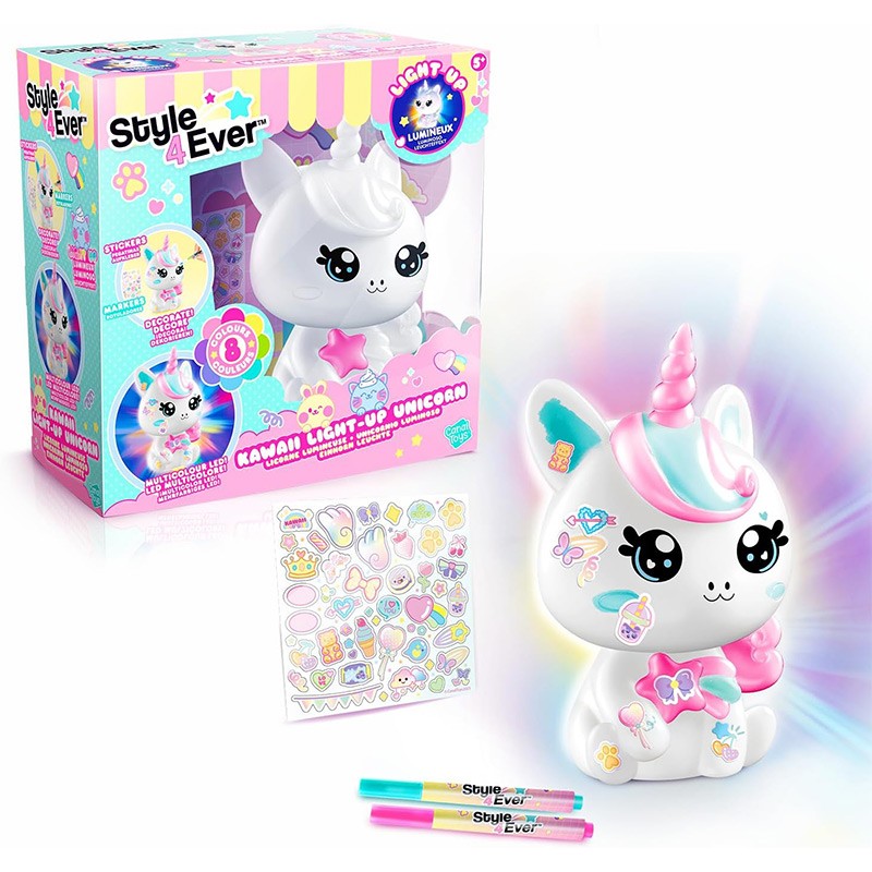 UNICORNIO DIY KAWAII CON LUZ