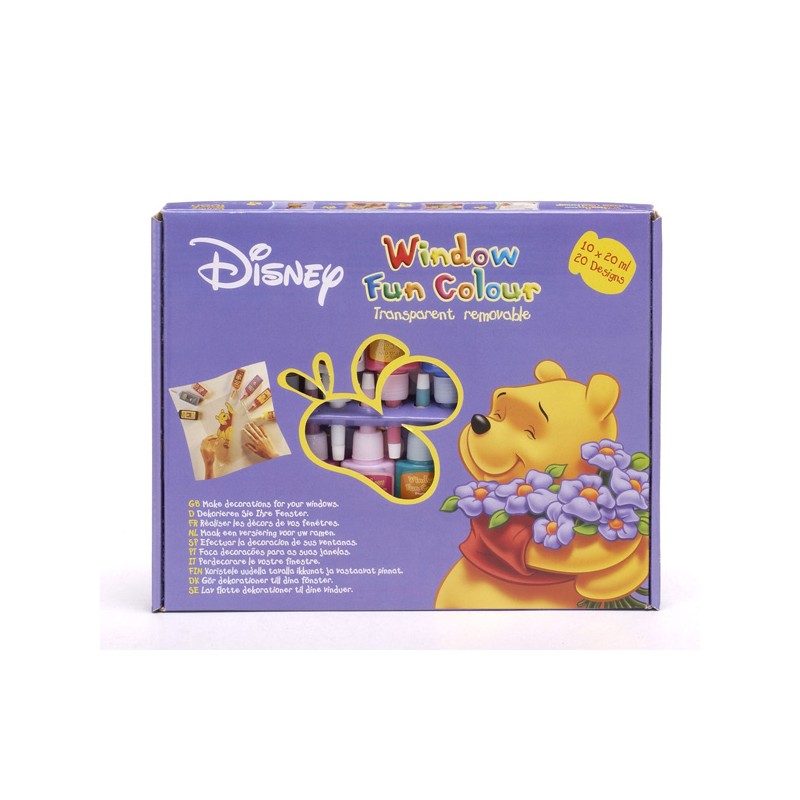 10 BOTES PINTURA PARA CRISTAL WINNIE THE POOH