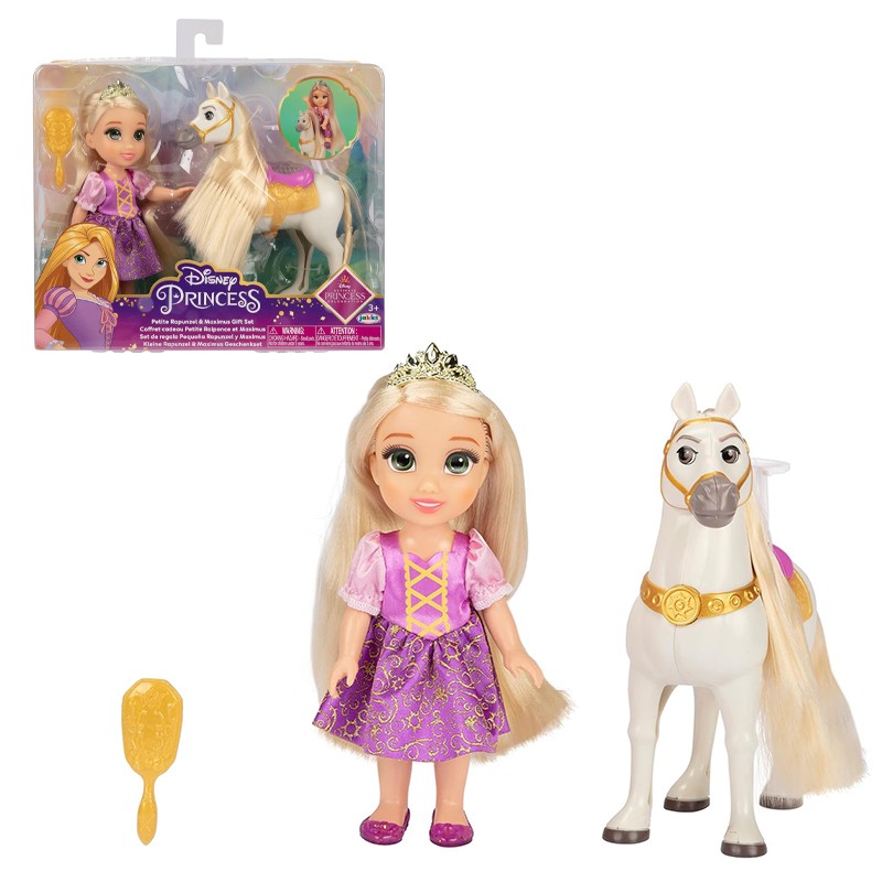 DISNEY PRINCESAS SET REGALO RAPUNZEL 15CM Y CABALLO MAXIMUS