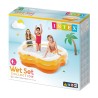 PISCINA HINCHABLE TRANSPARENTE 185X180X53CM 460L