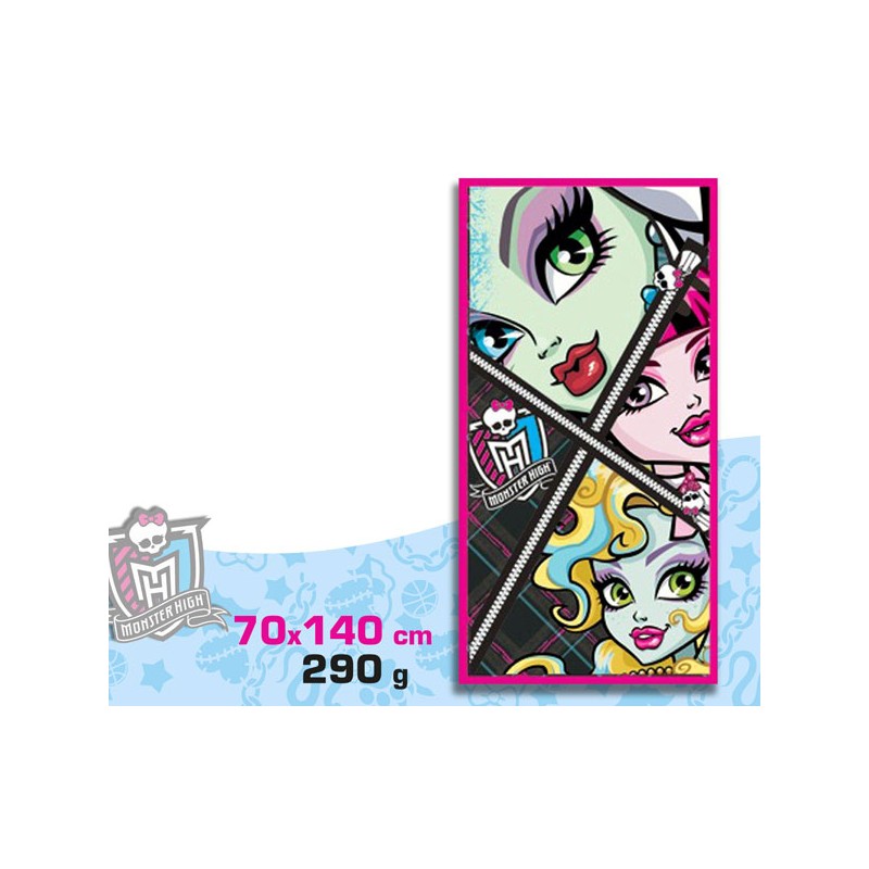 TOALLA PLAYA MONSTER HIGH 70 x 140 CM
