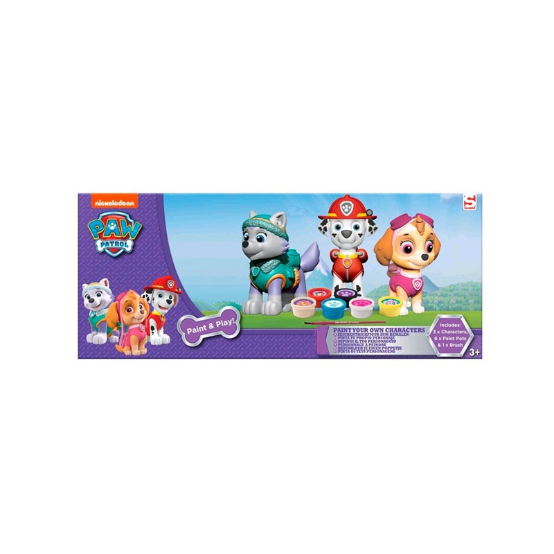 PINTA TUS FIGURAS PAW PATROL P