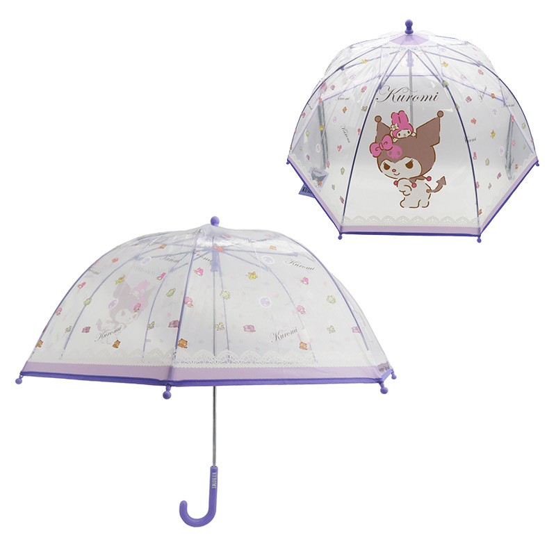 SANRIO KUROMI PARAGUAS MANUAL INFANTIL TRANSP. BURBUJA 48 CM