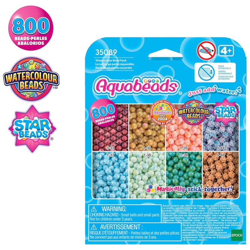 AQUABEADS SET REGARGA ABALORIOS ACUARELA