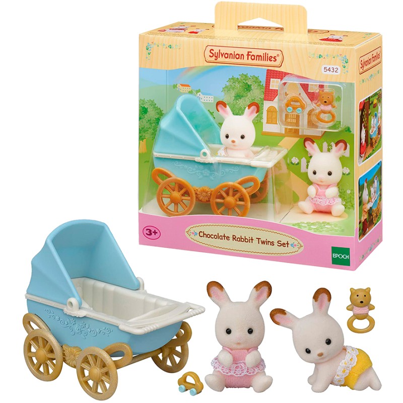 SYLVANIAN SET GEMELAR CABE Y BREEZE CHOC