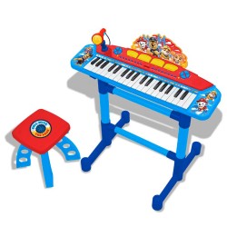 ORGANO CON PIE Y BANQUETA PAW PATROL