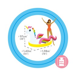 HINCHABLE FIGURA UNICORNIO 140X198X97 CM