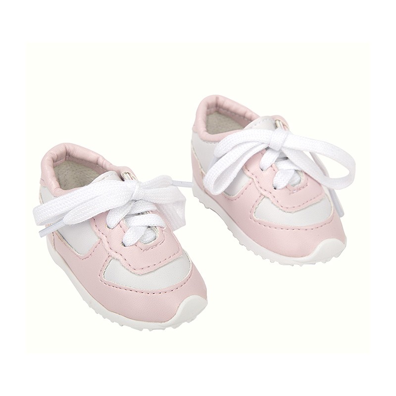 SET DEPORTIVAS ROSAS Y BLANCAS PARA MUÑECOS DE 40 CM