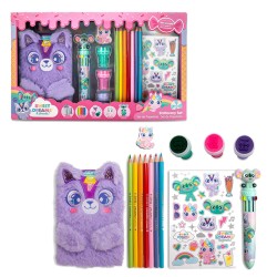 CUADERNO DE PELUCHE CON PAPELERIA SWEET DREAMS