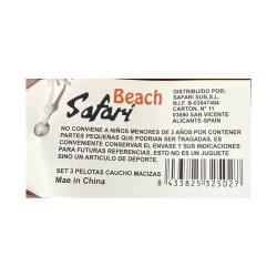 SET 3 PELOTAS CAUCHO MACIZAS