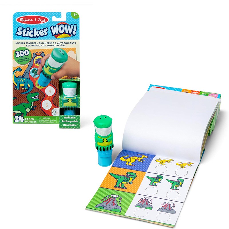 STICKER WOW DINOSAURIOS