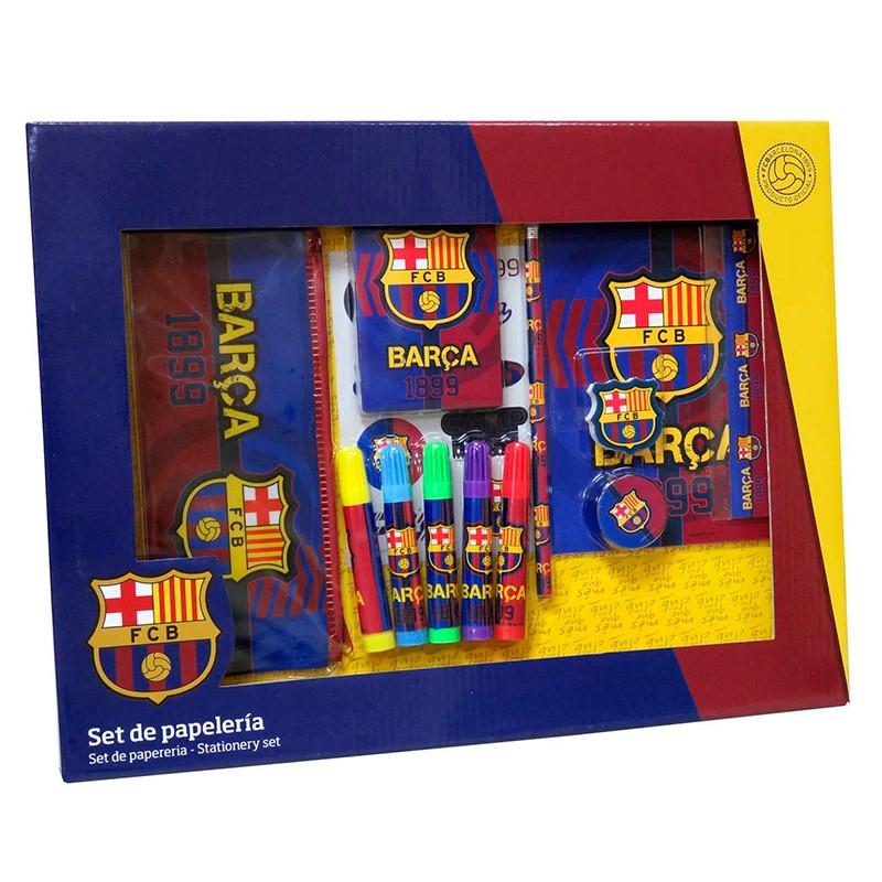 SET DE PAPELERIA 20 PCS FC BAR